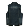 thumbnail image 5 of Baberdicy Jacket Vest Women Top Loose Solid Shirt Denim Jacket Sleeveless Denim Vest Women's Color Women's Denim Vest Top Sweater Vest Blue, 5 of 6