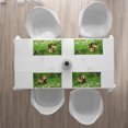 thumbnail image 3 of Ambesonne English Bulldog Place Mats Set of 4, Blossom Daisies, Standard Size, Fern Green Brown White, 3 of 4