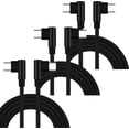 thumbnail image 1 of Cable USB-C 90° 2m Fusion Black 2LL 3Pzas 2m USB-C Recto a 90° Negro Rápida 60W 3A., 1 of 1