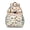 Beige-39, variant on Abstract Dog Art Students Backpack Watercolor Puppy Design with Floral and Geometric Patterns for School