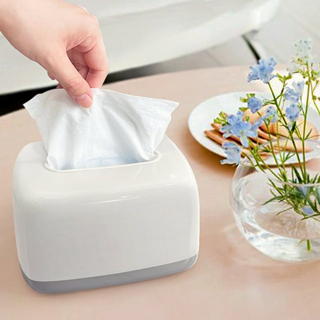 Clearance & Promo,Tissue Box with Built-In Spring, Wall-Mounted Napkin Holder for Bedroom, Desktop Paper Box for Living Room or Office, Stylish and Practical Napkin Storage Box for Home Use $BS$3