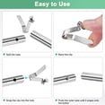 thumbnail image 4 of Uxcell 20-Pack Kayak Paddle Snap 6mmx35mm Single Pin V Shaped Spring Steel, 4 of 6