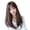 Coffee, variant on Riforla Female Natural Short Hair, Round Face, Long Straight Hair, Full Headgear,Wig Wigs for Women Brown