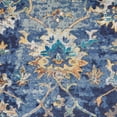 thumbnail image 2 of LR Home Ada 2'3" x 8'9" Indigo Bordered Floral Durable Indoor Area Rug, 2 of 9