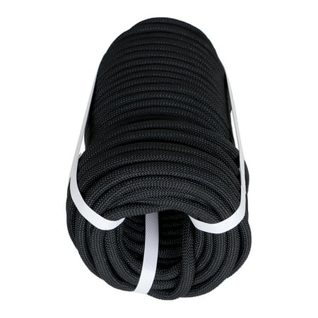 

PET-U Strong Pulling Rope High Strength Polyester Rope 3/8IN x 100FT Arborist Bull Rope for Tree Working Swing Camping and Tent Guide Lines