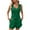 Green, variant on hoksml Women's Summer 2 Piece Sets Solid Color V-neck Sleeveless Button Vest Tops Shorts With Pockets Set Lounge Sets Beach Vacation Clothes