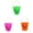 Orange,Hot Pink,Green, variant on 3PC Halloween Pumpkin Bucket, Pumpkin Candy Bucket Plastic Pail Party Favor Holder Halloween Party Supplies, Candy Bucket with Handle,7x7 Inch