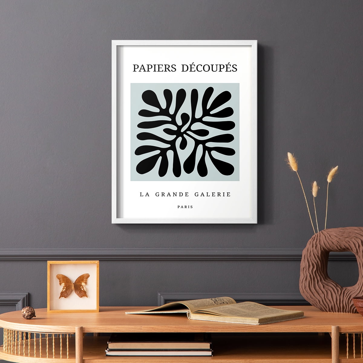 Matisse CCCXCII in White Solid Wood 22 x 28 Framed Print