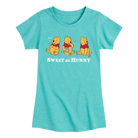 Winnie the Pooh - Oh Hunny - Youth Girls Fitted Short Sleeve T-Shirt