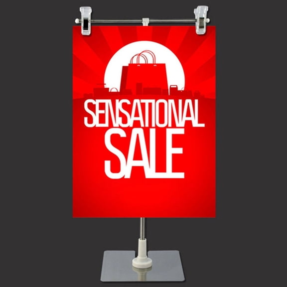 RENACLIPY Black Weather-Resistant Outdoor Poster Sign Holder, Display Frame for Yard, Events, Business Use