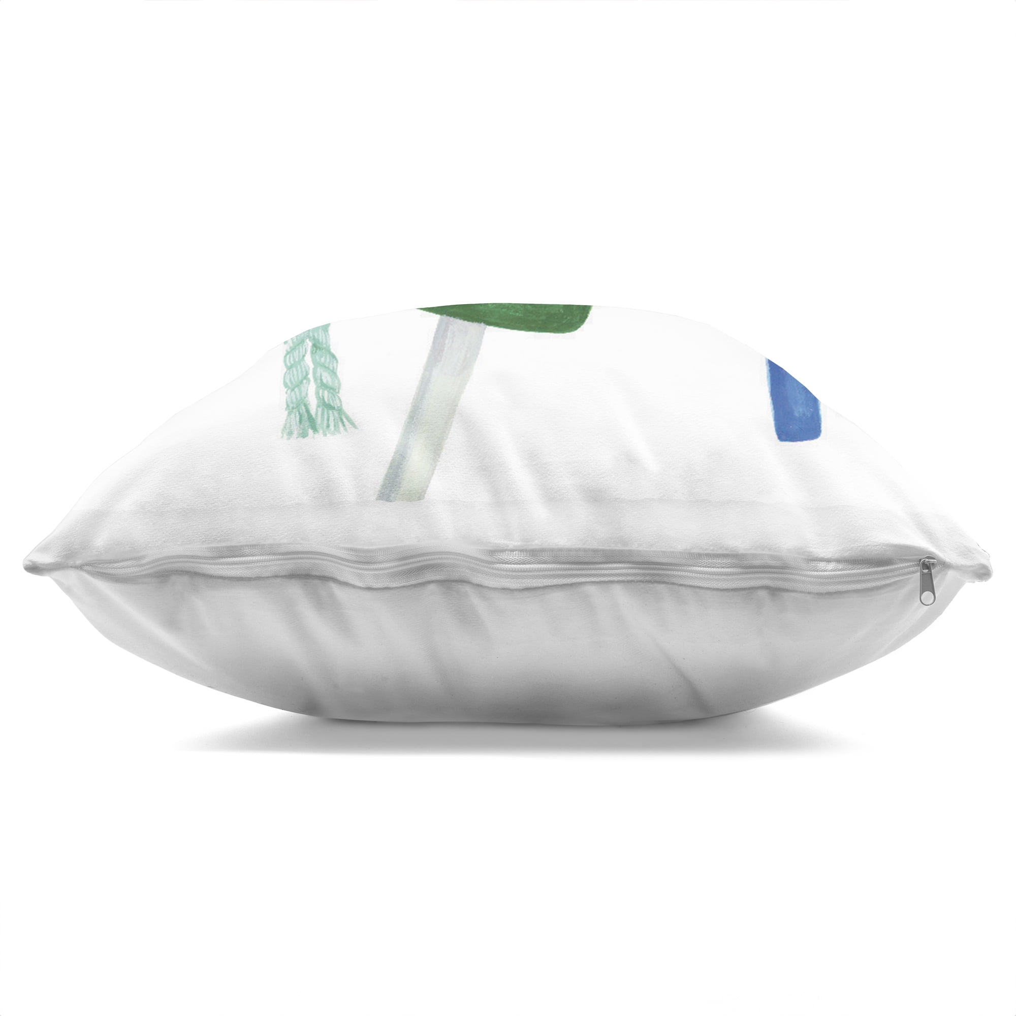 Stupell Industries Vibrant Coastal Buoys over White Decorative Printed Throw Pillow, design by 2021 Co., 18 x 7 x 18