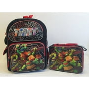 Teenage Mutant Ninja Turtles 16" Large Backpack with Insulated Lunch Bag Set New