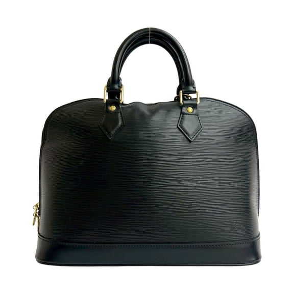 Pre-Owned LOUIS VUITTON Alma Epi Leather Handbag Mini Tote Bag Noir 28714 (Good)