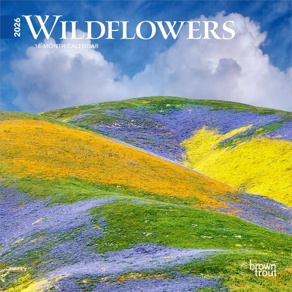 Wildflowers | 2026 7x14" (Hanging) Monthly Mini Wall Calendar | BrownTrout