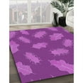 thumbnail image 3 of Ahgly Company Machine Washable Indoor Rectangle Transitional Crimson Purple Area Rugs, 4' x 6', 3 of 7