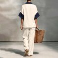 thumbnail image 5 of Stralyhd Women's 2 Piece Lounge Set 2026 Summer Oversized Sets Loose Casual Cotton Linen Long Outfits Beach Vacation Matching Set White 2XL, 5 of 5