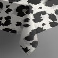 thumbnail image 3 of Black and White Leopard Pattern Rectangle Tablecloth 60"x84",Waterproof Polyester Rectangle Table Cloth, Wipeable Spillproof Polyester Tablecloth for Dining, Camping, Indoor and Outdoor, 3 of 5