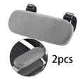 thumbnail image 4 of 2 piezas de almohadillas para reposabrazos de silla de poliéster, cómodas y lavables. Gris, 4 of 9