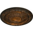 thumbnail image 3 of 38 3/8"OD x 2 7/8"P Oslo Ceiling Medallion (Fits Canopies up to 7 5/8"), Hand-Painted Rust, 3 of 6