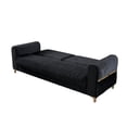 thumbnail image 4 of Melody Contemporary Sofa made with wood and Velvet in Black, 4 of 7