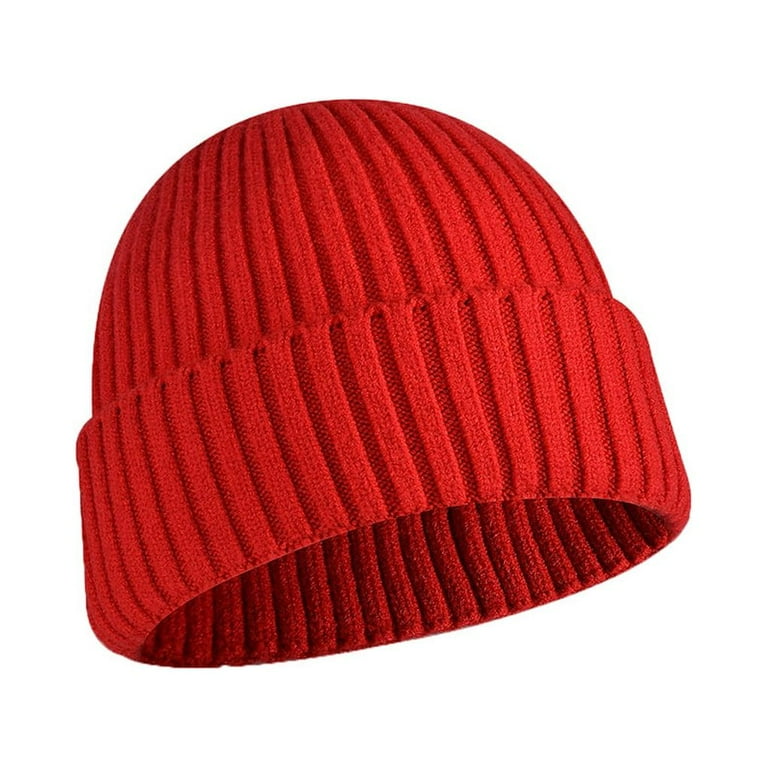 Thinsont Adults Beanie Comfortable Stylish Thickened Keeping-warm