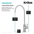 thumbnail image 5 of KRAUS Oletto Single Handle Drinking Water Filter Faucet for Reverse Osmosis or Water Filtration System in Spot-Free Stainless Steel, 5 of 12