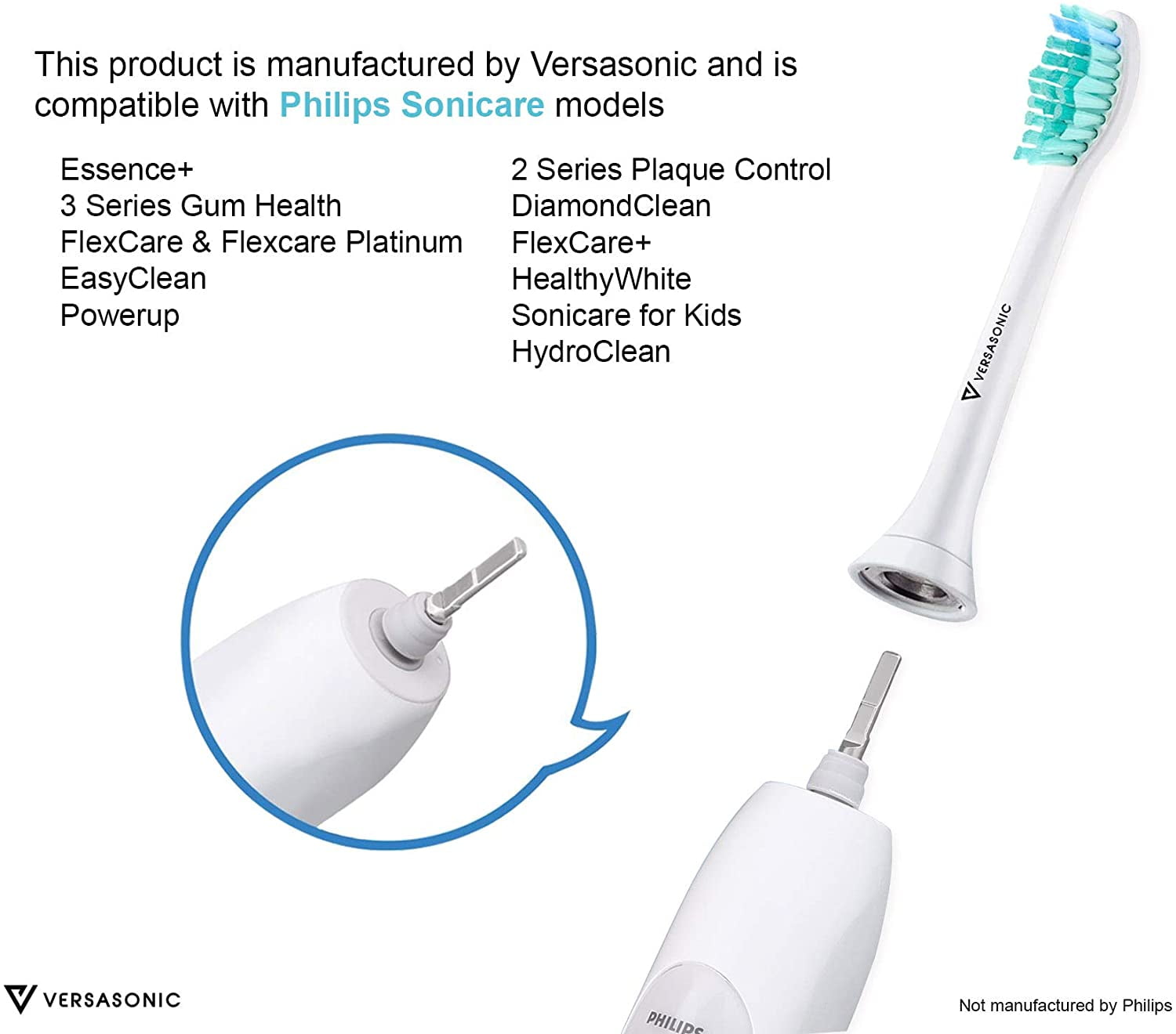versasonic toothbrush heads