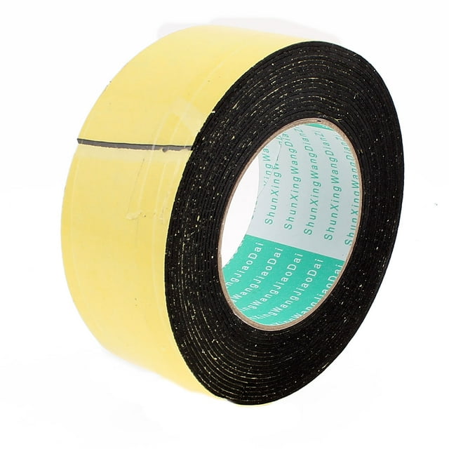 Unique Bargains 5 Meters 50mm x 1.5mm Single Side Adhesive EVA Foam Sealing Tap