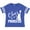 Football Blue and White, variant on Cheer Princess Cheerleader Girls Toddler T-Shirt