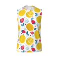 thumbnail image 6 of Lsque Strawberry Lemon Print Men's Cotton Blend Sleeveless Muscle Shirts (S-3XL)- Moisture Wicking, Odor Protection, UPF 30+,XX-Large, 6 of 8