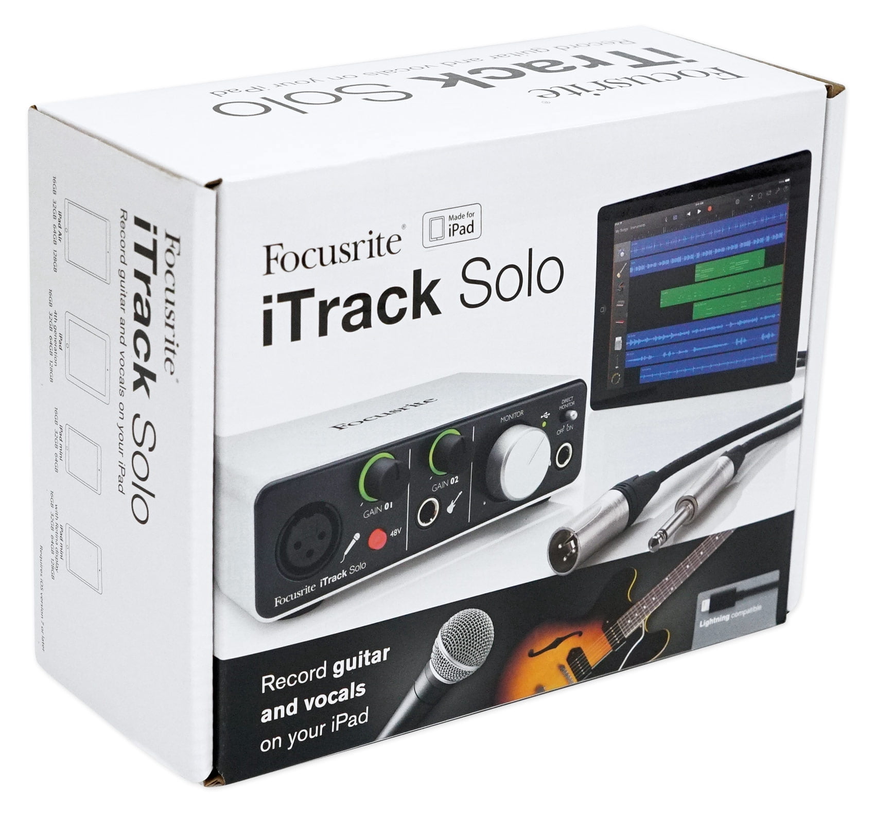 Focusrite ITRACK SOLO LIGHTNING USB Audio Recording Interface+