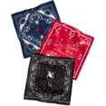 thumbnail image 1 of Pack de 3 pañuelos Levi's para hombre multicolor talla única, 1 of 1