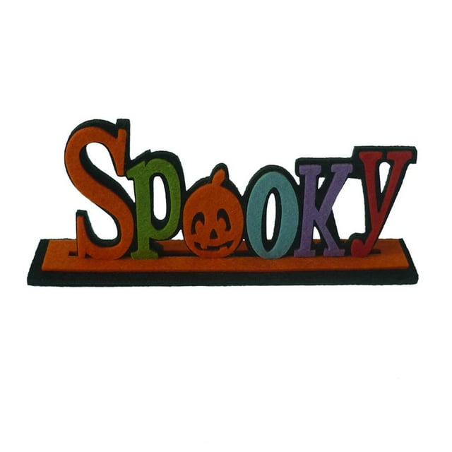 Letrero con letras de "Boo" espeluznante, decoración temática de Halloween ESCALOFRIANTE