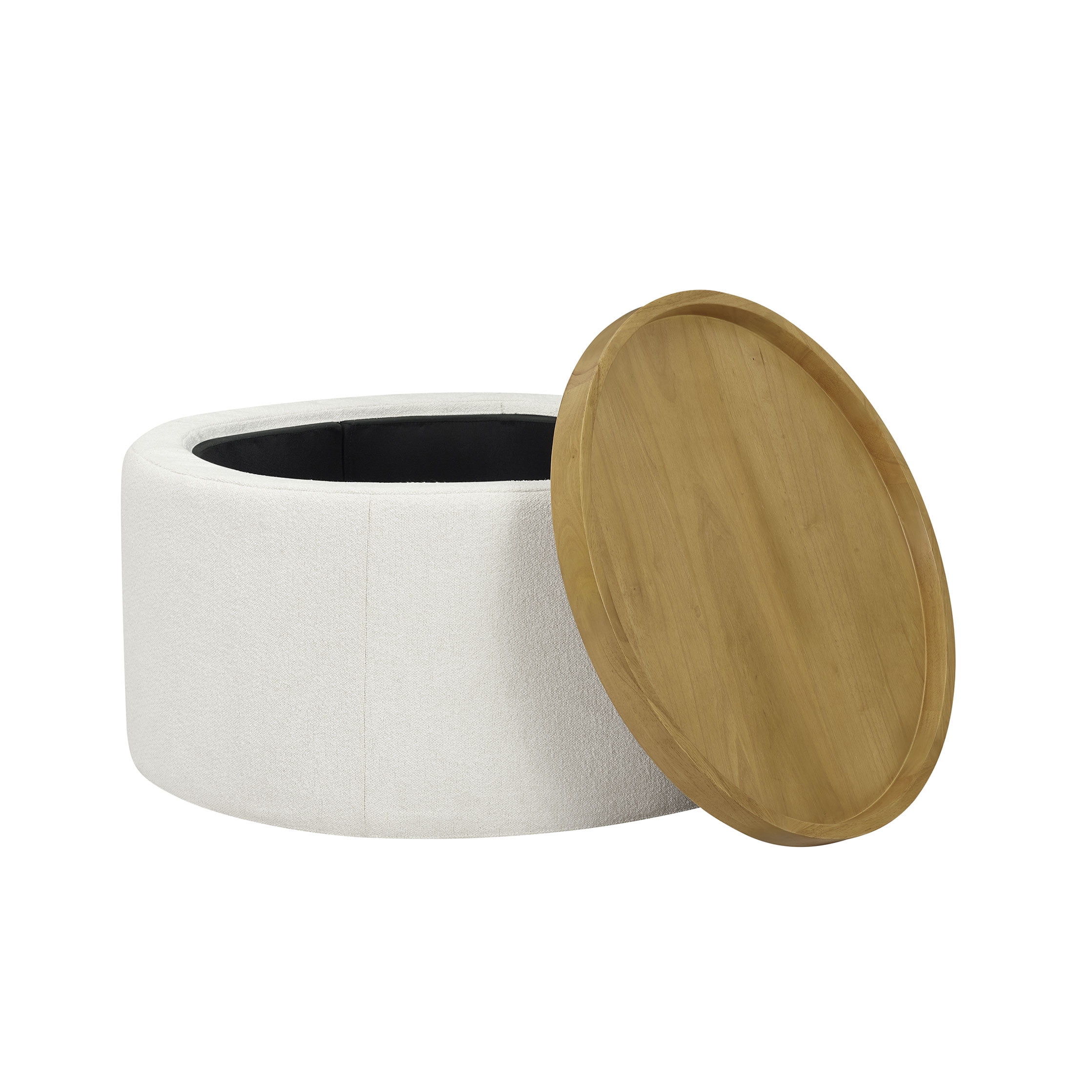 Drew Barrymore Cream Stowaway Coffee Table with Storage
