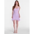 thumbnail image 2 of No Boundaries Lace Hanky Hem Mini Dress, Women's XXS-XXL, 2 of 5
