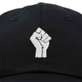 thumbnail image 2 of DALIX BLM Fist Baseball Cap Embroidered Hat in Black, 2 of 7