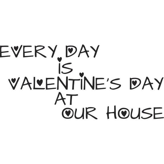 Valentines Day Love Life Quotes Lettering Wall Sticker Art Design Decal for Girls Boys Kids Room Bedroom Nursery Kindergarten House Fun Home Decor Stickers Wall Art Vinyl Decoration (20x40 inch)