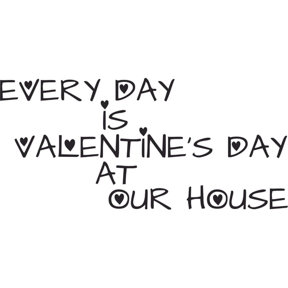 Valentines Day Love Life Quotes Lettering Wall Sticker Art Design Decal for Girls Boys Kids Room Bedroom Nursery Kindergarten House Fun Home Decor Stickers Wall Art Vinyl Decoration (17x30 inch)