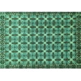 thumbnail image 1 of Ahgly Company Indoor Rectangle Abstract Turquoise Blue Modern Area Rugs, 5' x 8', 1 of 4