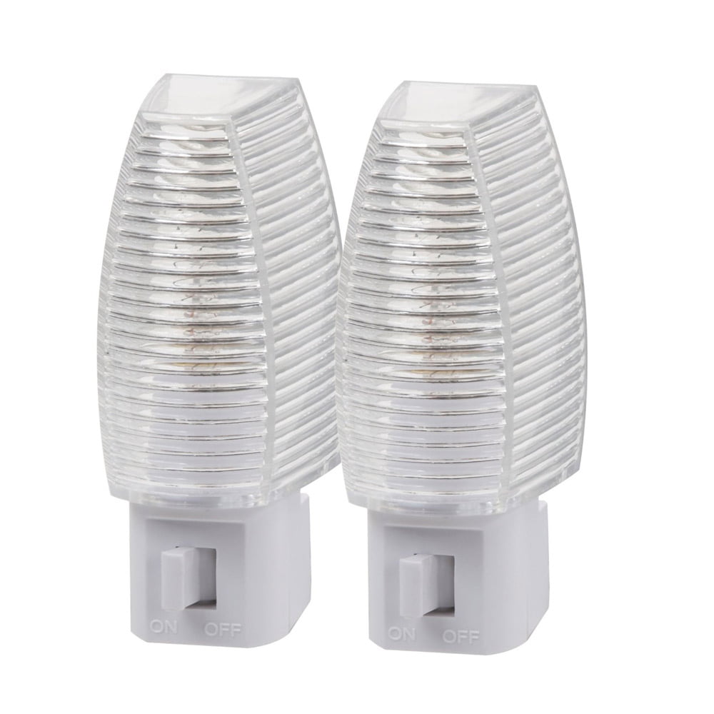 AmerTac 71056CC Classic Faceted Night Light 2-Pack Clear