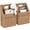 Seagrass, variant on Wicker Hanging Storage Basket (10,5"Lx6,5"Wx13"H), Set of 2 Wall Baskets, Water Hyacinth Baskets, Wall Decor Hyacinth Basket Hanging for Organizing Files, Mails, Books (Espresso Color)