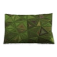 thumbnail image 1 of Ahgly Company Patterned Outdoor Rectangular Army Green Lumbar Throw Pillow, 13 inch by 19 inch, 1 of 5
