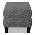 thumbnail image 3 of Furniture of America Burcham Transitional Chenille Upholstered Ottoman in Gray, 3 of 4