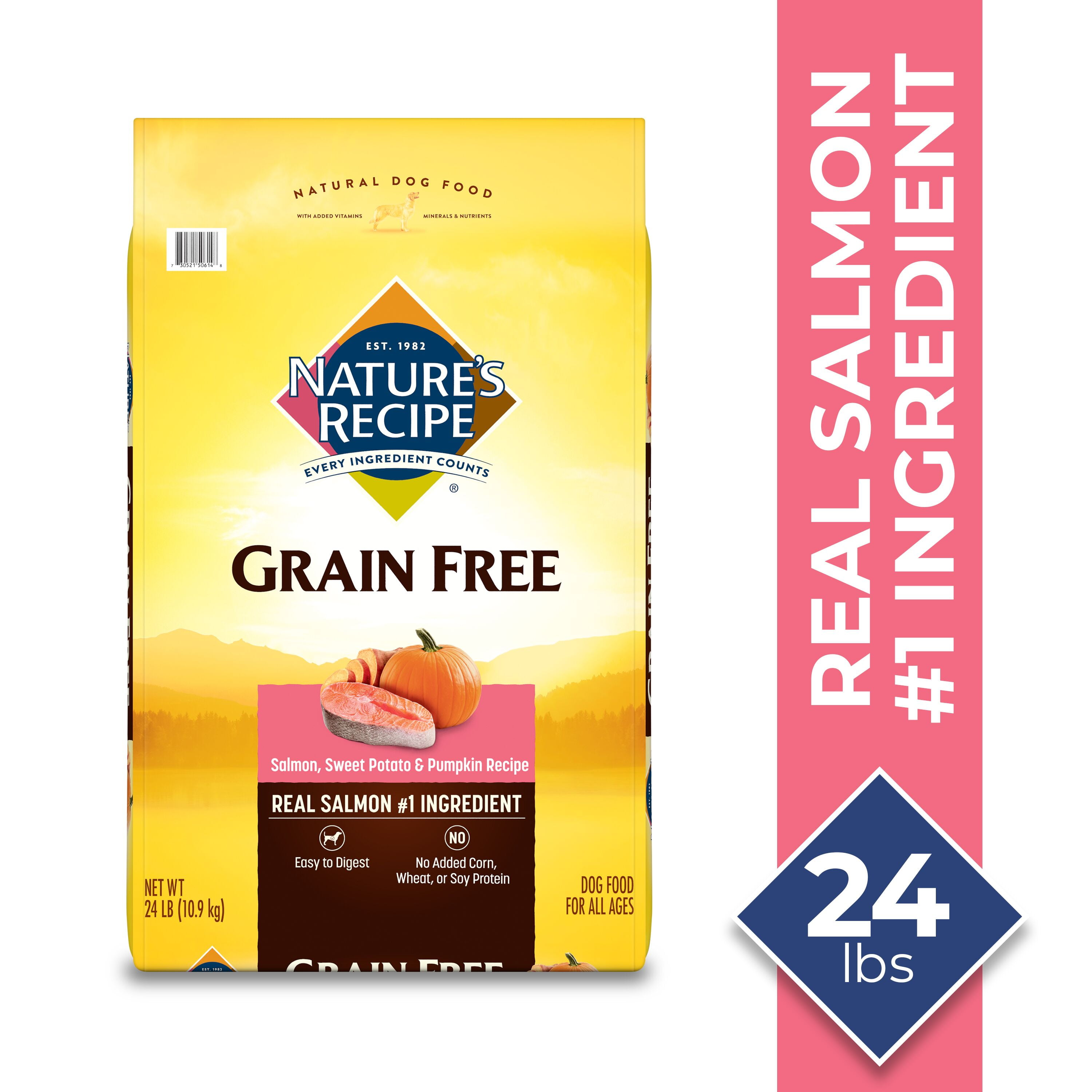 Nature’s Recipe Grain Free Salmon, Sweet Potato & Pumpkin Recipe, Dry