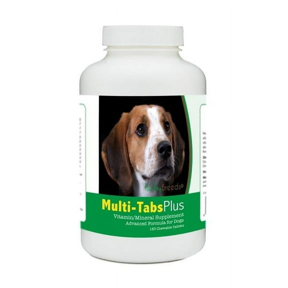 Healthy Breeds 840235139676 American English Coonhound Multi-Tabs Plus Chewable Tablets - 180 Count