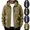 Khaki, variant on Windbreaker Jackets for Men Stand Collar Outdoor Windbreaker Stretch Hood Hiking Commute Jacket with Chest Zipper Pocket Black 2XS