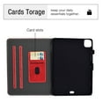 thumbnail image 2 of Dteck Case For Apple iPad Pro 11" 2nd Generation (2020 Released) 11 inch,Magnetic Leather Wallet Card Holder Smart Case Folio Stand Protective Automatic wake/sleep Cover ,Red, 2 of 6