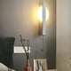 thumbnail image 1 of Aplique de pared metálico con cable, moderno aplique LED cálido, aplique dorado para interiores, ideal para salón, dormitorio, baño, pasillo, entrada, escaleras, mesilla de noche, estilo moderno., 1 of 6