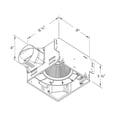 thumbnail image 4 of Delta Electronics GBR100LED BreezGreenBuilder 100 CFM Exhaust Bath Fan & Dimmable LED Light, 4 of 5