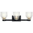 thumbnail image 4 of 55012BK Kichler Lighting Vionnet - 3 Light Bath Vanity Approved for Damp Locations - with Transitional inspirations - 7.5 inches tall by 24 inches, 4 of 5